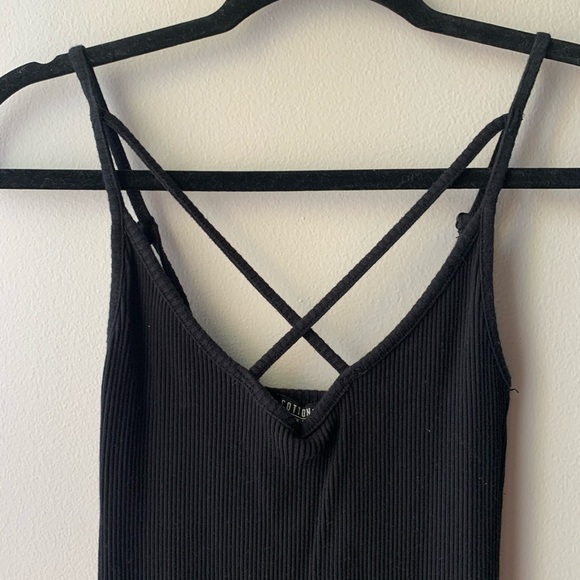 RIBBED STRAPPY BODY CON DRESS FALL FASHION - Picture 2 of 3